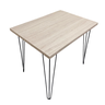 Mesa de Estudos para Lugares Pequeno Robusta Home Office Industrial Elmo Dubai - 90x65 - 2