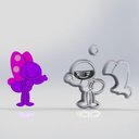 Ver imagem 1 de Cortador Galinha Pintadinha Borboleta Mod 2 Tamanho 6cm