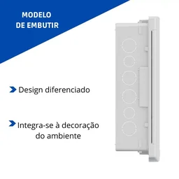 QUADRO DISTRIBUIÇÃO EMBUTIR 12/16 DISJUNTORES C/BARR. TIGRE	 - 3