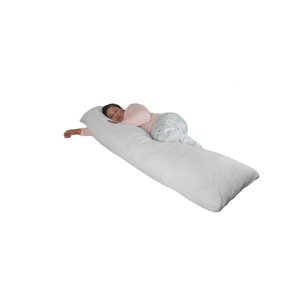 Fronha Para Travesseiro Xuxão De Corpo 200x48cm C/ziper - Branco