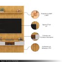 Ver imagem 3 de Painel Suspenso Ripado Seko Tv 65" Portas Basculantes Borda Chanfrada Cedro/bali G18 - Gran Belo