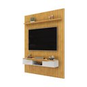 Ver imagem 2 de Painel Suspenso Ripado Seko Tv 65" Portas Basculantes Borda Chanfrada Cedro/bali G18 - Gran Belo