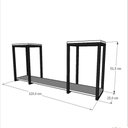 Ver imagem 3 de Prateleira Industrial Suspensa Estante Parede Nicho Branco Cozinha Escritorio Sala Quarto Infantil