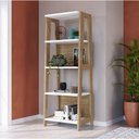 Ver imagem 1 de Estante Trend com 4 Nichos - Hanover/Off White