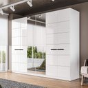 Ver imagem 1 de Guarda Roupa Casal 242,1cm 6 Portas com Espelho 240855 Lisboa Politorno Móveis