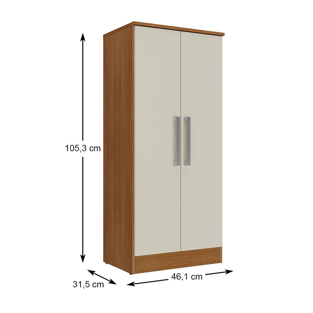 Multiuso 2 Portas Cinamomo/off White Atlantica - Rodial - 2