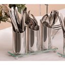 Ver imagem 2 de Porta Talheres de Mesa 3 Divisões Vidro Buffet Restaurante