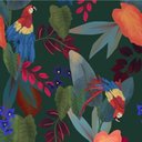 Ver imagem 1 de Papel de Parede Botânica Hf Folhagem Colorido 81628