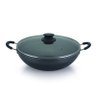 Frigideira Wok Nº 32 com Tampa E Antiaderente 33Cm Prata - 1