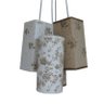 Lustre Pendente Floral Crie Casa Bege, Marrom e Branco - 2
