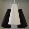 Lustre Pendente Arabesco Preto e Branco - 2