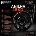 Ver imagem 5 de Anilha Revestida 15 kg com Revestimento em PVC Iniciativa Fitness