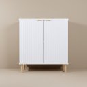 Ver imagem 1 de Armario Aparador Buffet Ripado 2 Portas 80cm Ditália