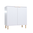 Ver imagem 5 de Armario Aparador Buffet Ripado 2 Portas 80cm Ditália