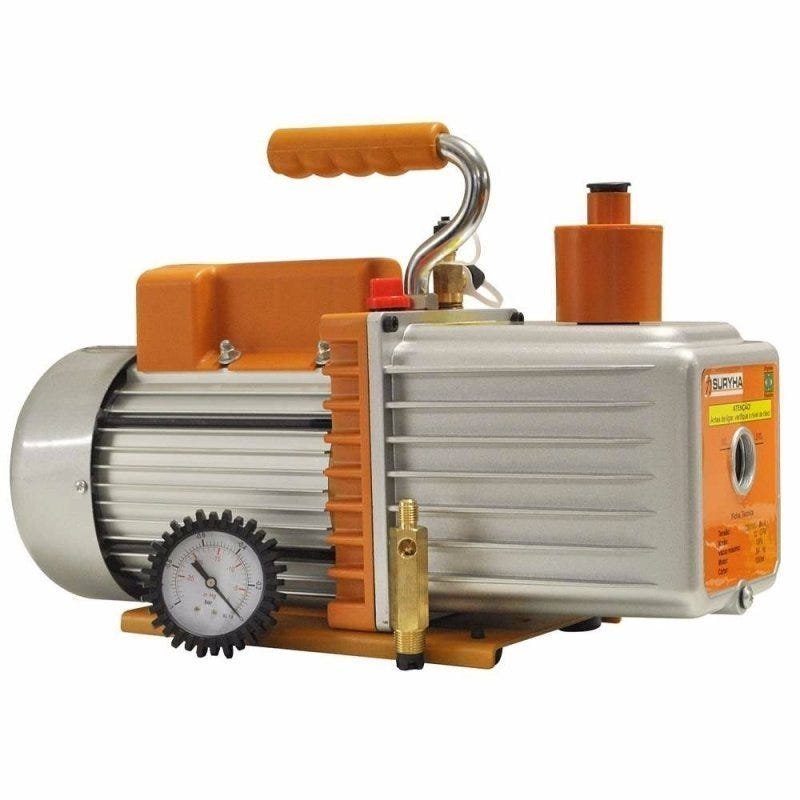 Bomba Vacuo 7Cfm - Bivolt 2 Estagio com Vacuometro - Suryha - 2