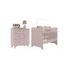 Jogo de quarto Maya Rose Cômoda e Berço - 2
