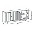 Ver imagem 2 de Buffet de Sala Jantar Brise 4 Portas Off White - DJ Móveis