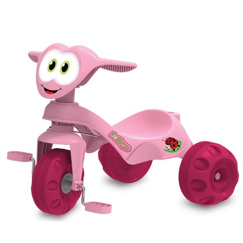 Triciclo Zootico Passeio & Pedal:rosa