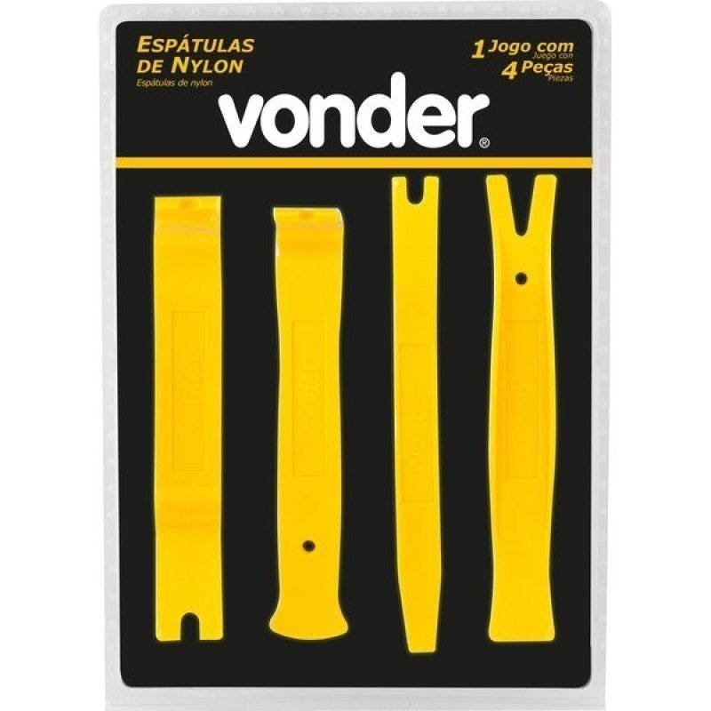 Espátulas para Desmontar Painel Kit em Nylon Jogo com 4 peças Vonder - 2