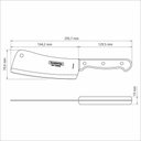 Ver imagem 2 de Cutelo Tramontina Polywood com Lâmina em Aço Inox e Cabo de Madeira Vermelho 6" Tramontina