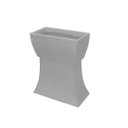 Ver imagem 6 de Vaso Planta 50x25 Jardineira Floreira Suporte Polietileno BGPLASTICOS V550S AZUL TURQUESA 018