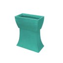 Ver imagem 7 de Vaso Planta 50x25 Jardineira Floreira Suporte Polietileno BGPLASTICOS V550S AZUL TURQUESA 018