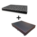 Ver imagem 1 de Cama Box Casal 138 Tecido Sintético Marrom com Colchão Belize - D33 Preto 57x138x188