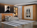Ver imagem 1 de Dormitorio Casal Ripado 2PÇS 6 Portas Verona - Arbo Design