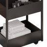 Carrinho Auxiliar para Salão de Beleza Industrial Liss M24 Preto/preto - Mpozenato - 6