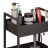 Carrinho Auxiliar para Salão de Beleza Industrial Liss M24 Preto/preto - Mpozenato - 5