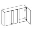 Ver imagem 5 de Armario Aereo 3 Pt 120 Cm 16982 Freijo Off White Cristal Nicioli