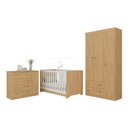 Ver imagem 2 de Quarto de Bebê Completo com Berço Americano 3 em 1 Encanto Multimóveis Mp4589 Madeirado