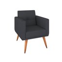 Ver imagem 4 de Kit Poltrona Decorativa com Puff Pequim Veludo Matrix Cor:veludo Cinza