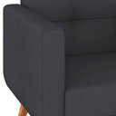 Ver imagem 6 de Kit Poltrona Decorativa com Puff Pequim Veludo Matrix Cor:veludo Cinza
