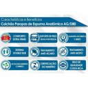 Ver imagem 5 de Colchão Solteiro Espuma Compact Ag 65 - D33 - Confort Euro Pillow Gray (88x188x26) - Paropas