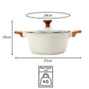 Ver imagem 5 de Caçarola Antiaderente Cerâmico Temperatti Bianco Am Tv 24cm Javali 2137jav