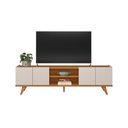 Ver imagem 5 de Rack Brazos para TV até 75 Polegadas 4 Portas Off White Matte/Freijó Colibri Decor