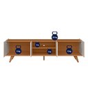 Ver imagem 3 de Rack Brazos para TV até 75 Polegadas 4 Portas Off White Matte/Freijó Colibri Decor