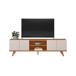 Rack Brazos para Tv até "75 4 Portas - Colibri - Off White Matte / Frejo - 3