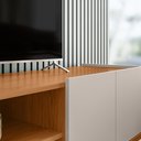 Ver imagem 7 de Rack Brazos para TV até 75 Polegadas 4 Portas Off White Matte/Freijó Colibri Decor