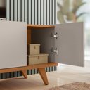 Ver mais imagens de Rack Brazos para TV até 75 Polegadas 4 Portas Off White Matte/Freijó Colibri Decor