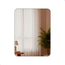 Ver imagem 2 de Espelho Decorativo de Parede Orgânico com Led Quente Retangular 55x75 para Sala Quarto Banheiro Hall