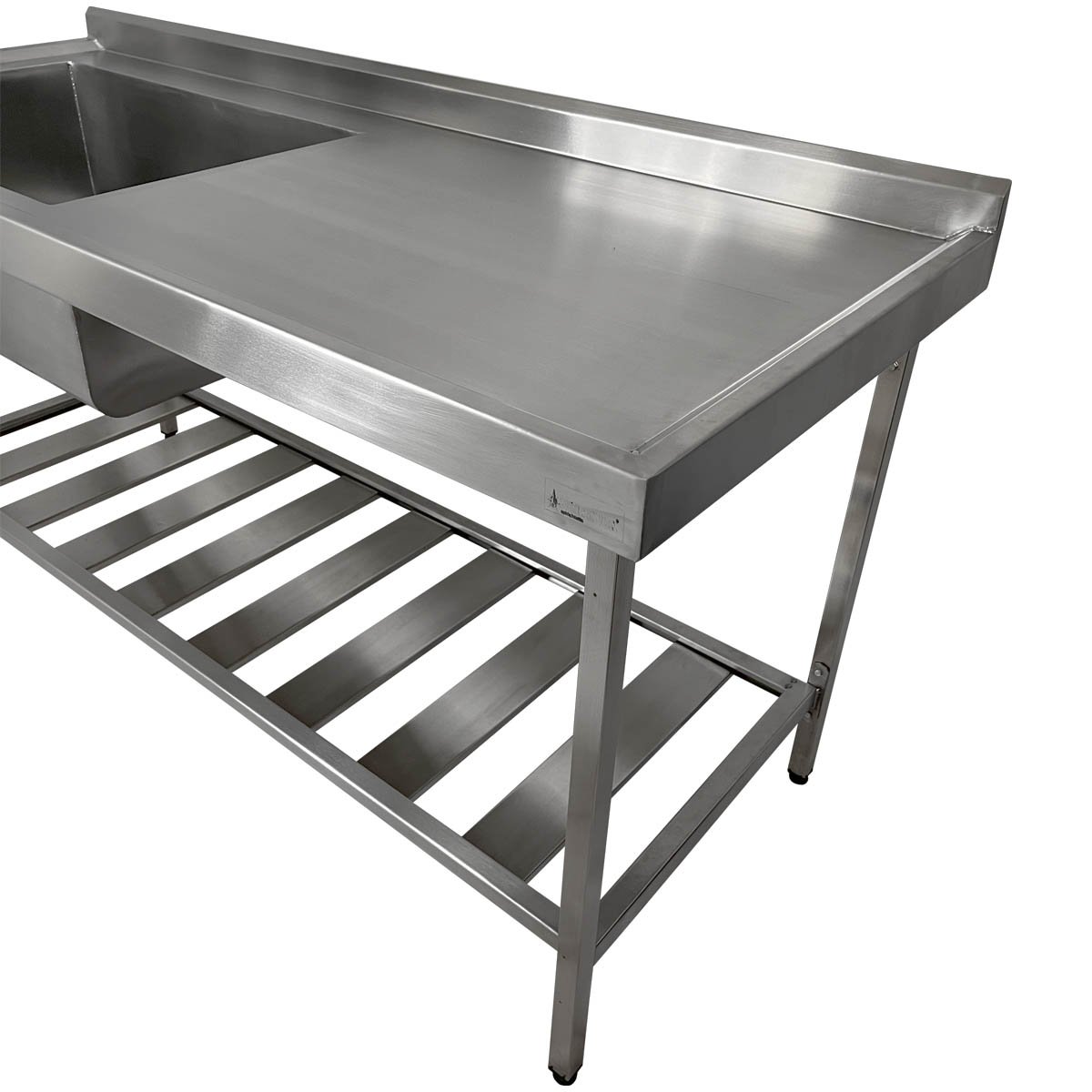 Pia Aço Inox Industrial 170x70x90 Cm Cuba Grande Cubão Esquerda Nortinox - 4