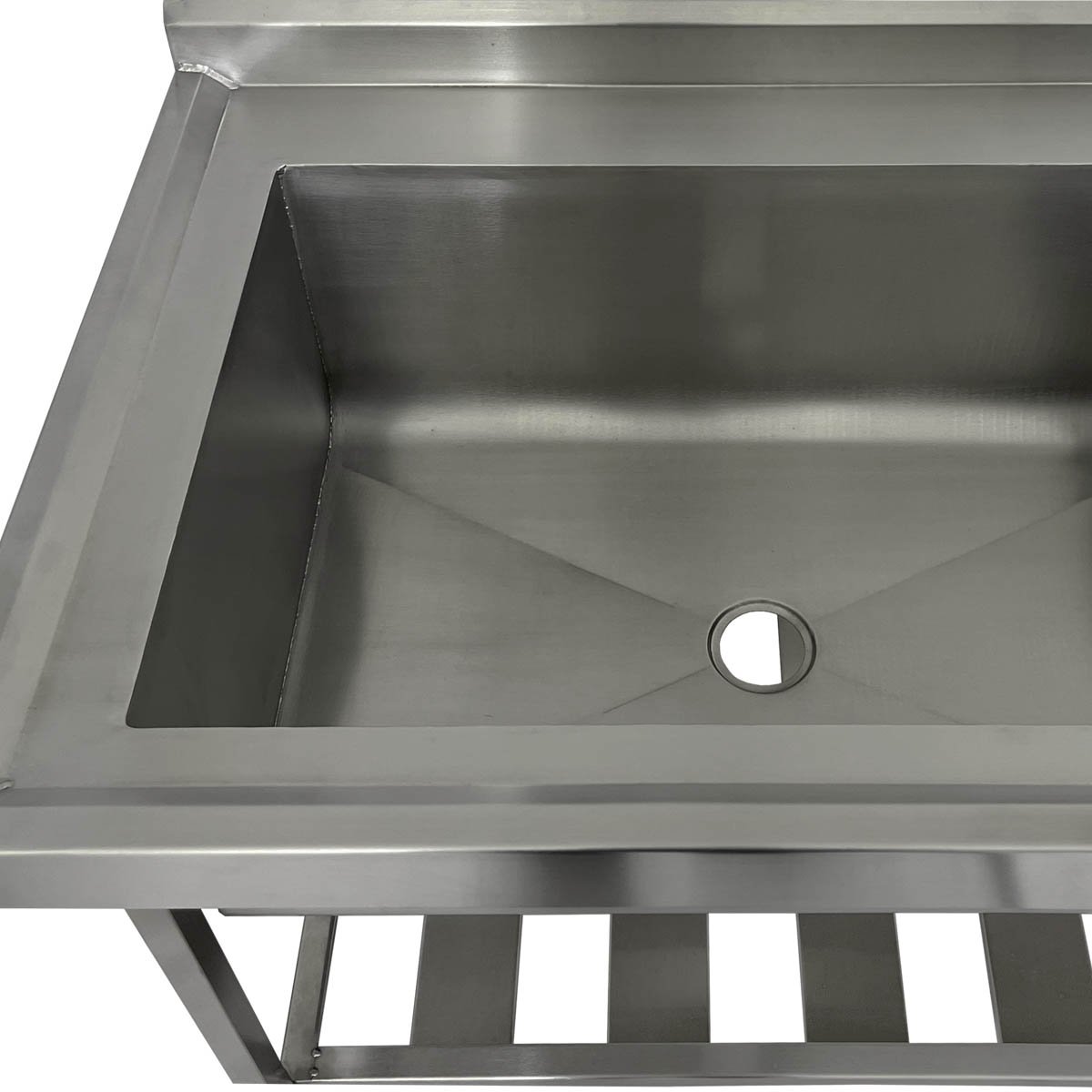 Pia Aço Inox Industrial 170x70x90 Cm Cuba Grande Cubão Esquerda Nortinox - 5