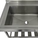 Ver imagem 5 de Pia Aço Inox Industrial 170x70x90 Cm Cuba Grande Cubão Esquerda Nortinox