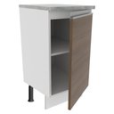 Ver imagem 5 de Balcão Armário de Cozinha 40 cm 1 Porta Branco/Rustic Glamy Madesa