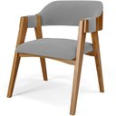 Ver imagem 1 de Cadeira para Sala de Jantar e Estar Living Estofada Suran L02 Suede Cinza - Lyam Lyam Decor