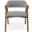 Ver imagem 4 de Cadeira para Sala de Jantar e Estar Living Estofada Suran L02 Suede Cinza - Lyam Lyam Decor