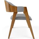 Ver imagem 7 de Cadeira para Sala de Jantar e Estar Living Estofada Suran L02 Suede Cinza - Lyam Lyam Decor
