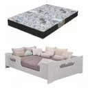 Ver imagem 1 de Cama Encanto Casal Montessoriana Infantil 100% Mdf + Colchão Gazim D23 de 1.88x1.38 - Branca